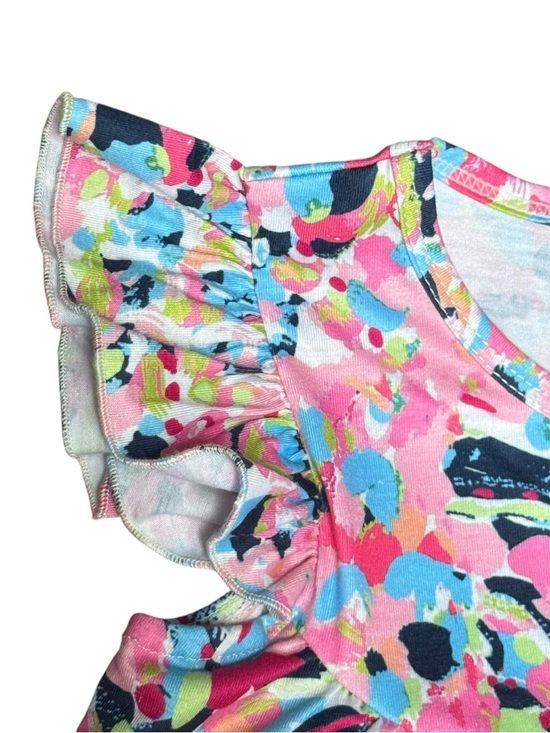 Buttons & Bows Boutique Dress 4T Floral Flutter Sleeve Twirl - Picture 3 of 9